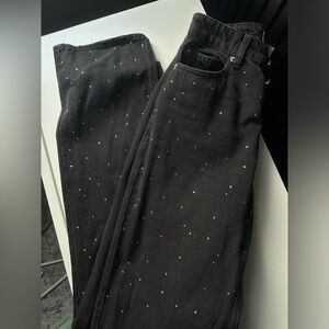 H&M RHINESTONE JEANS